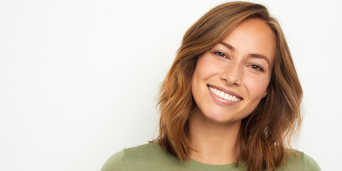 happy woman smiling